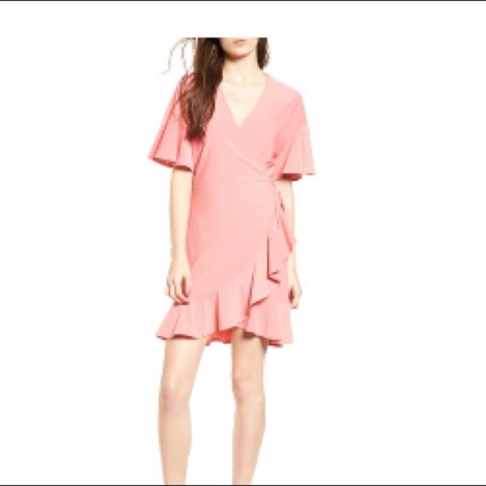 Pink wrap dress - Picture 2 of 2